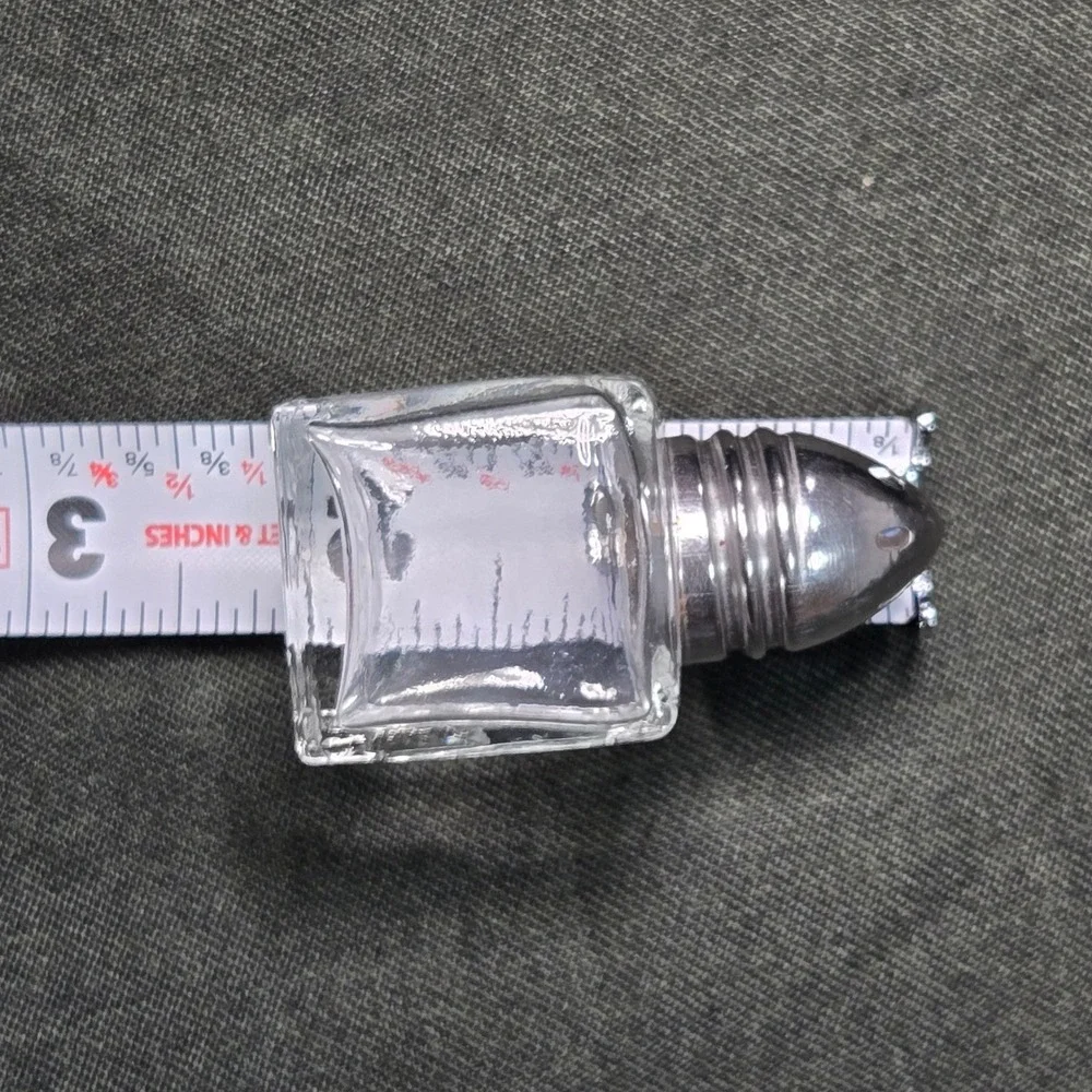 Mini Glass Salt and Pepper‎ Shakers Square Setting 1.5in 12 individual or 6 sets